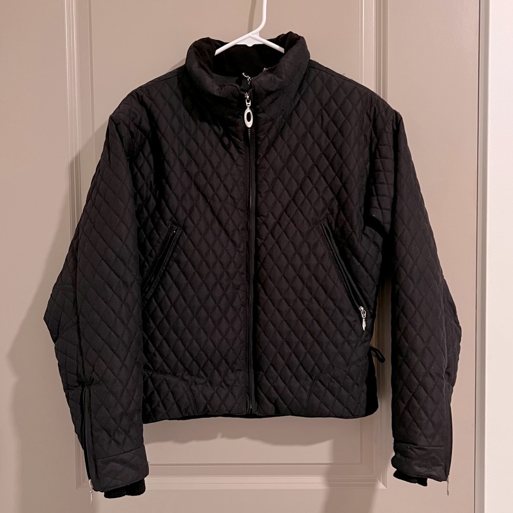 Obermeyer vintage quilted bomber jacket, size 6